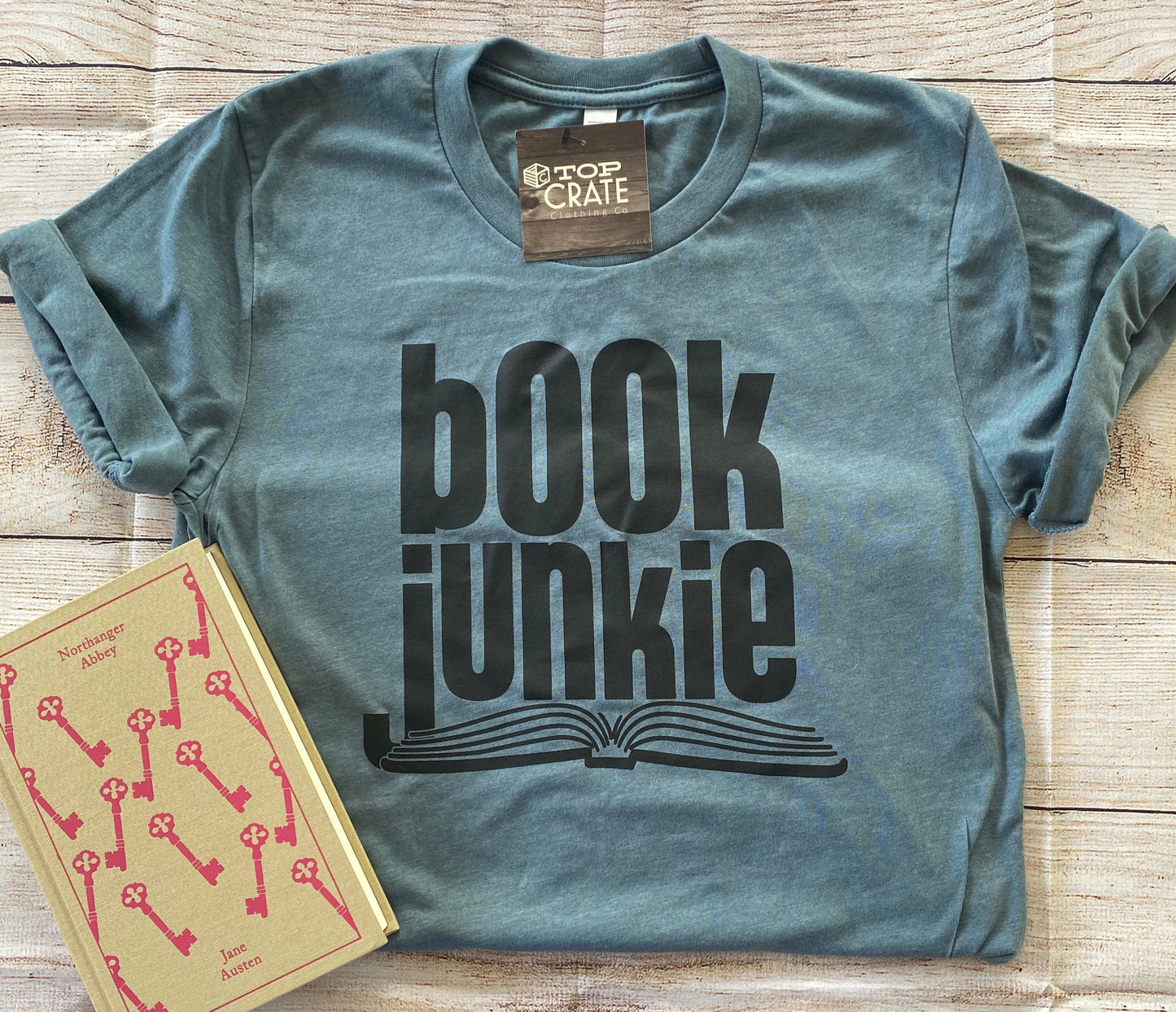 Book Junkie T-Shirt - Top Crate Clothing Co.