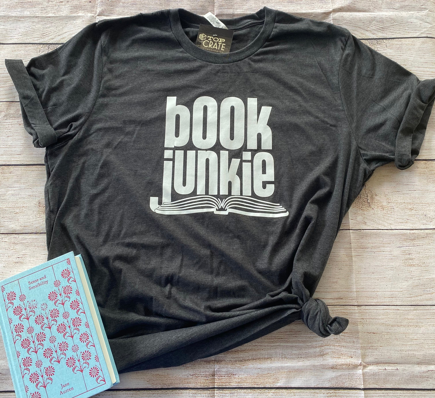 Book Junkie T-Shirt - Top Crate Clothing Co.